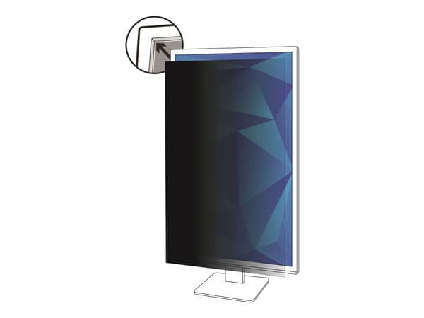 3M yksityisyyssuodatin 21.5 tuuma pystykuva -monitorille, 16:9, PF215W9P, 54,6 cm (21.5"), 16:9, Näyttö, Kehyksetön näytön yksityisyyssuodatin, Kiilt