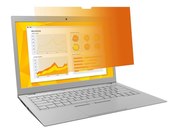 3M personvernfilter i gull - Notebookpersonvernsfilter - 12.5" - gull