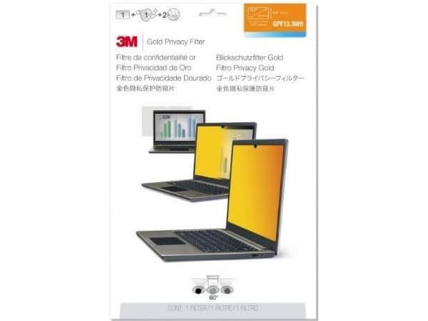 3M personvernfilter i gull - Notebookpersonvernsfilter - 12.5" - gull