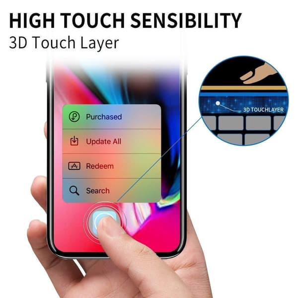 INF Skjermbeskytter iPhone 11, gjennomsiktig herdet glass