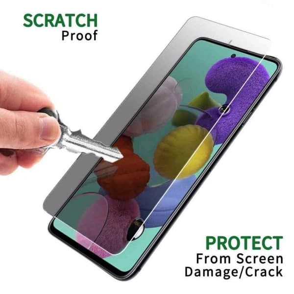 Samsung A41 Privacy Hærdet glas 0,26mm 2,5D 9H