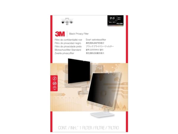 Privacy Filter 21.5" 16:9 AntiGlare, Frameless, Black