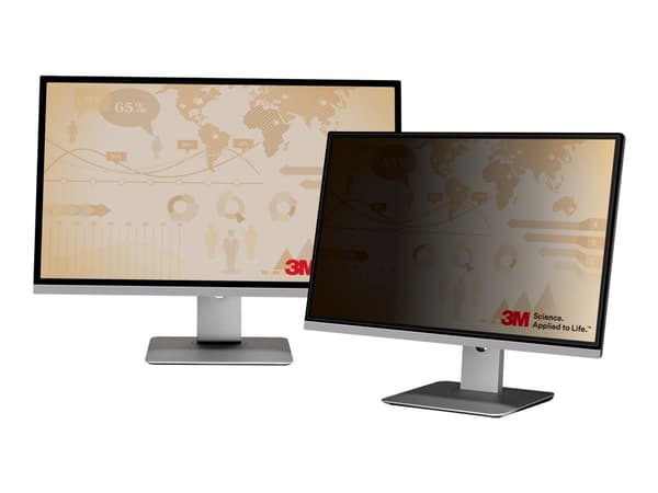 3M PF250W9B, 63,5 cm (25"), 16:9, Näyttö, Kehyksetön näytön yksityisyyssuodatin, Häikäisynesto, Yksityisyys, 91,489581029 g