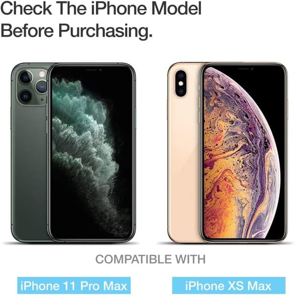 2-pakning herdet glass full dekning skjermbeskytter iPhone 11 Pro Max