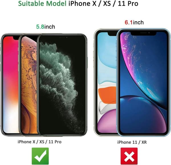 2-pack Härdat glas Hel Täckande Skärmskydd iPhone 11 Pro