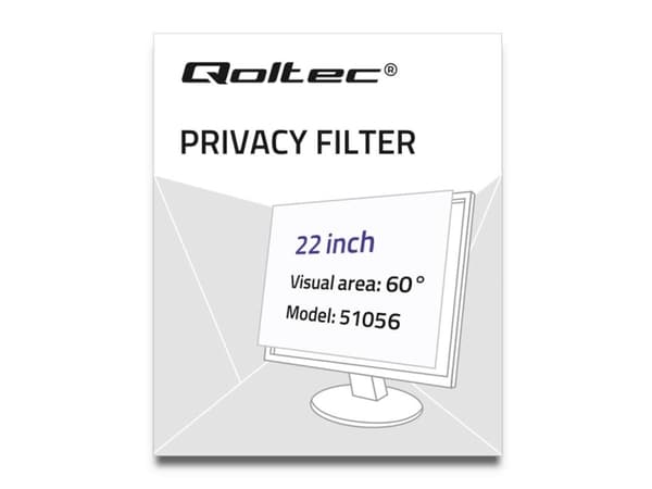 Qoltec 51056, 55,9 cm (22"), 16:10, Näyttö, Yksityisyys
