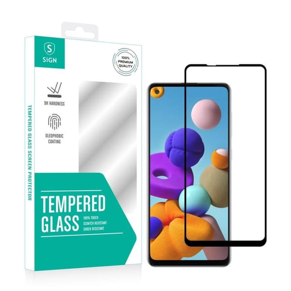 SiGN 2.5D Skärmskydd i Härdat Glas för Samsung Galaxy A21s