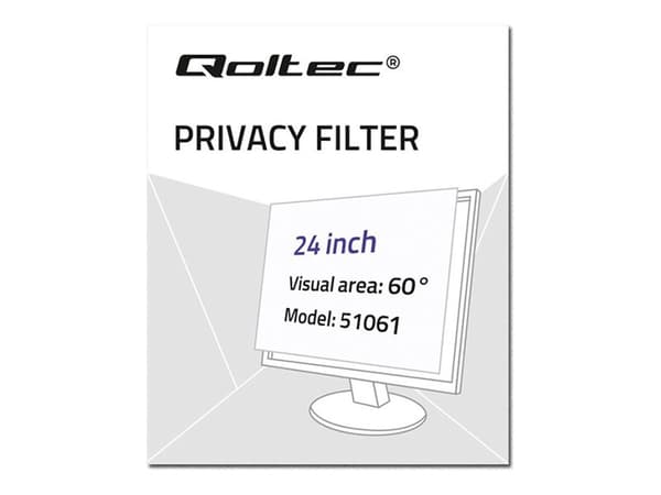Qoltec 51061, 61 cm (24"), 16:10, Näyttö, Heijastuksen estävä