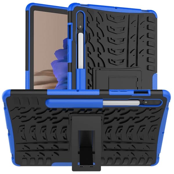 Stødbestandigt cover med stativ Samsung Galaxy Tab S7 : farve - blå