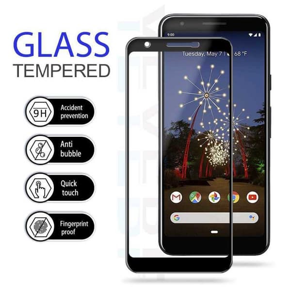 2-PACK Google Pixel 3a Härdat Glas 0.26mm 2.5D 9H Fullframe