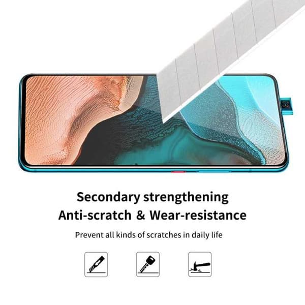 Xiaomi Poco F2 Pro Härdat Glas 0.26mm 2.5D 9H Fullframe