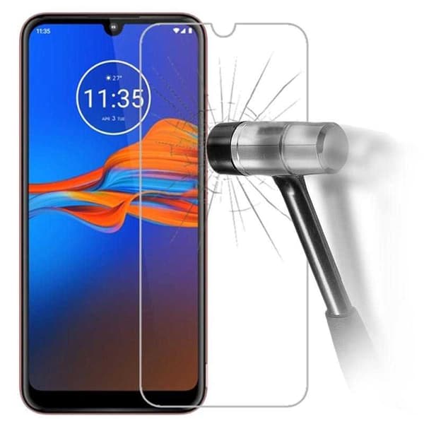2-PACK Motorola Moto E6s Hærdet glas 0,26 mm 2,5D 9H