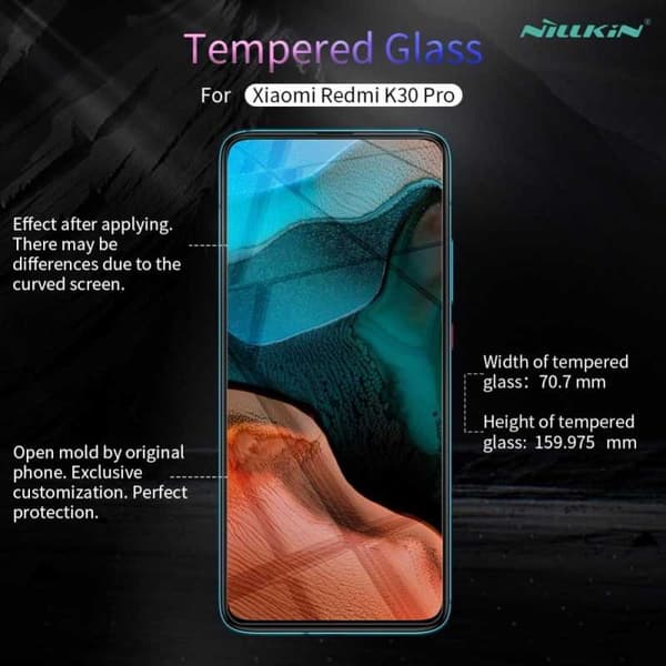 Xiaomi Poco F2 Pro Härdat glas 0.26mm 2.5D 9H