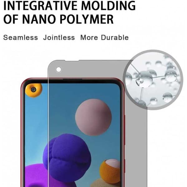 2-PACK Samsung A21s Privacy Härdat glas 0.26mm 2.5D 9H