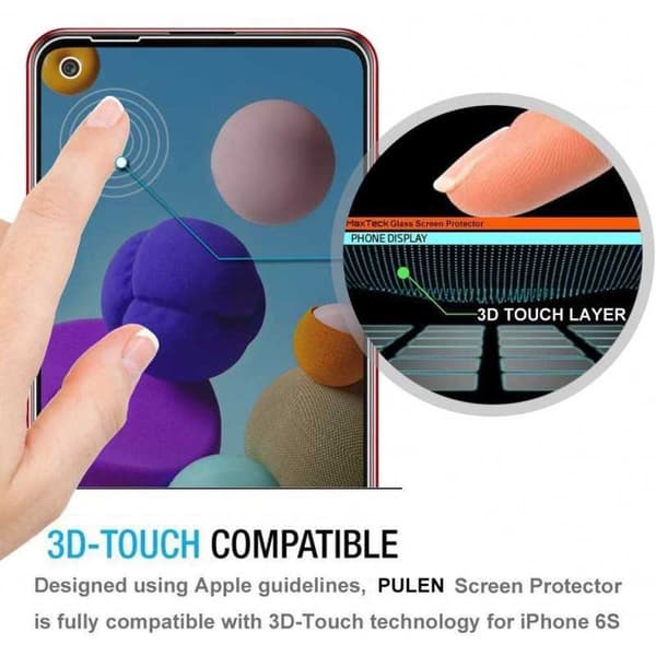 2-PACK Samsung A21s Privacy Härdat glas 0.26mm 2.5D 9H