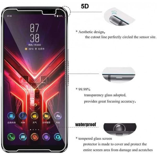 ROG Phone 3 Härdat glas 0.26mm 2.5D 9H