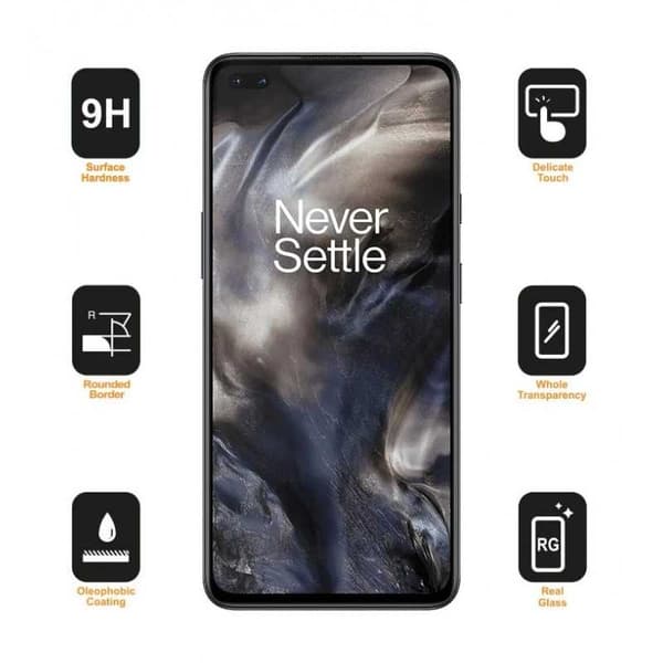 2-PAK OnePlus Nord hærdet glas 0,26 mm 2,5D 9H fuldramme