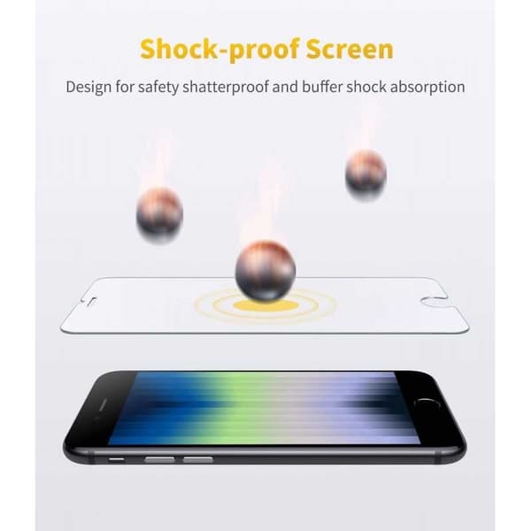 2-PACK iPhone SE (2020 & 2022) Härdat glas 0.26mm 2.5D 9H