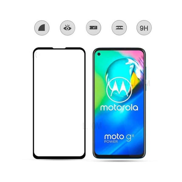 2-PACK Motorola G8 Power hærdet glas 0,26 mm 2,5D 9H Fullframe