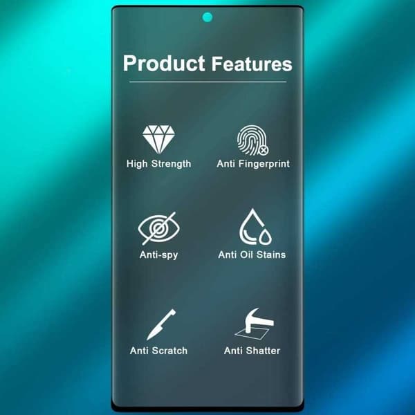 Samsung Note 20 Ultra Privacy Karkaistu lasi 0,26mm 3D 9H