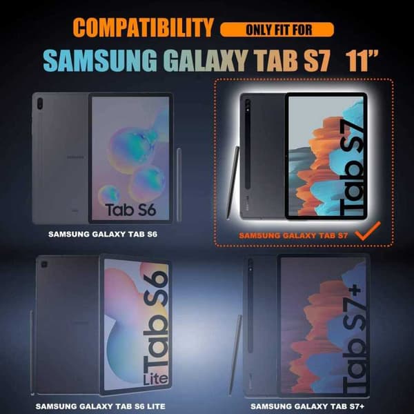 Samsung Tab S7 / Tab S8 Hærdet glas 0,26mm 2,5D 9H