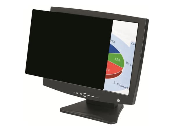 Fellowes PrivaScreen, 61 cm (24"), 16:9, Näyttö, Kehyksetön näytön yksityisyyssuodatin, Häikäisynesto, Yksityisyys, 150 g