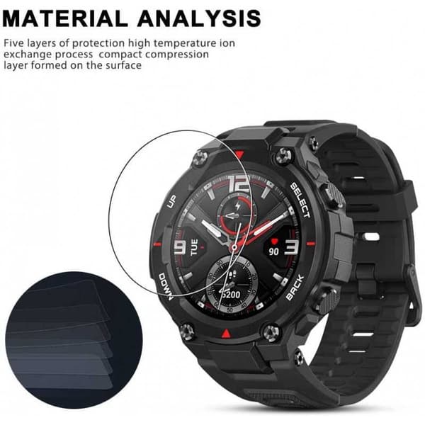 2-PAKKT Amazfit T-Rex herdet glass 0.2mm 9H 2.5D