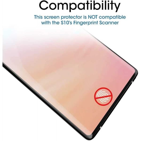 Samsung S10 FullFrame V2 0.26mm 3D 9H Härdat Glas (SM-G973F)