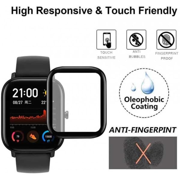 2-PACK Amazfit GTS FullFrame 3D Härdat glas 0.26mm 9H