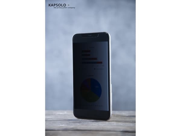 KAPSOLO 2-suuntainen liimautuva yksityisyyssuodatin HTC U12 Life Näytönsuoja, Screen Protection, 15,2 cm (6"), Älypuhelin, 3H, Yksityisyys, 4 g