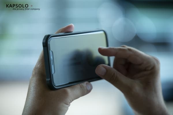 KAPSOLO Privacy 4-vägs sekretessfilter Samsung Galaxy A6 Plus (2018) Skärmskydd, Screen Protection, 15,2 cm (6"), Smartphone, 2H, Avskildhet, 7 g