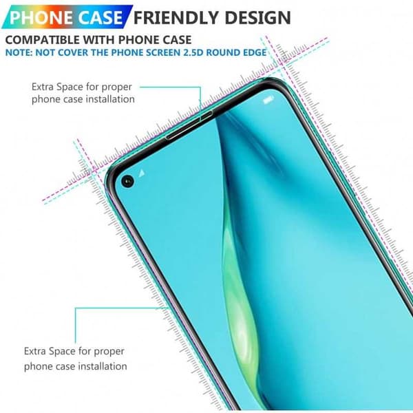 2-PACK Huawei P40 Lite Härdat glas 0.26mm 2.5D 9H