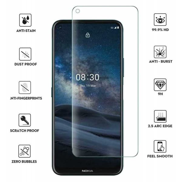 2-PACK Nokia 8.3 Hærdet glas 0,26 mm 2,5D 9H