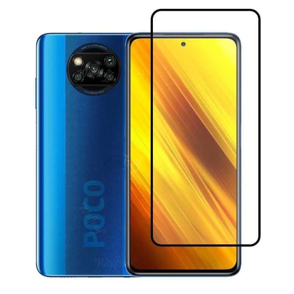 2-PAKKE Xiaomi Poco X3 NFC hærdet glas 0,26 mm 2,5D 9H Fullframe