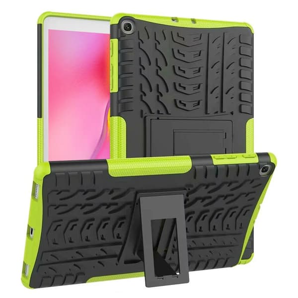Stødbestandigt cover med stativ Samsung Galaxy Tab A 10.1 2019 : farve - grøn