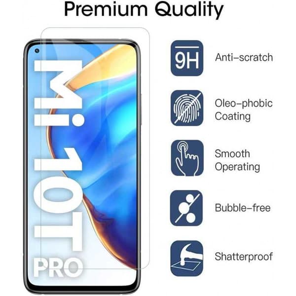 2-PACK Xiaomi Mi 10T / 10T Pro Härdat glas 0.26mm 2.5D 9H