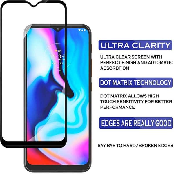 2-PACK Moto E7 Plus hærdet glas 0,26 mm 2,5D 9H fuld ramme
