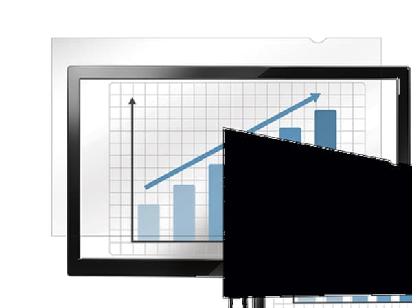 Fellowes PrivaScreen, Frameless display privacy filter, Svart, Polyeten, Bländningsskydd, 39,1 cm (15.4"), 331 mm