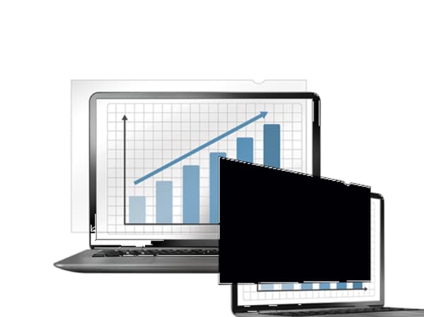 Fellowes PrivaScreen, Rammeløst skjermfilter, Svart, Polyethylen, Anti-gjenskinn, 39,1 cm (15.4"), 331 mm