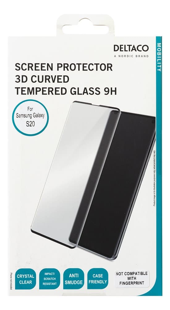 Screen protector, Samsung S20, 3D curved glass