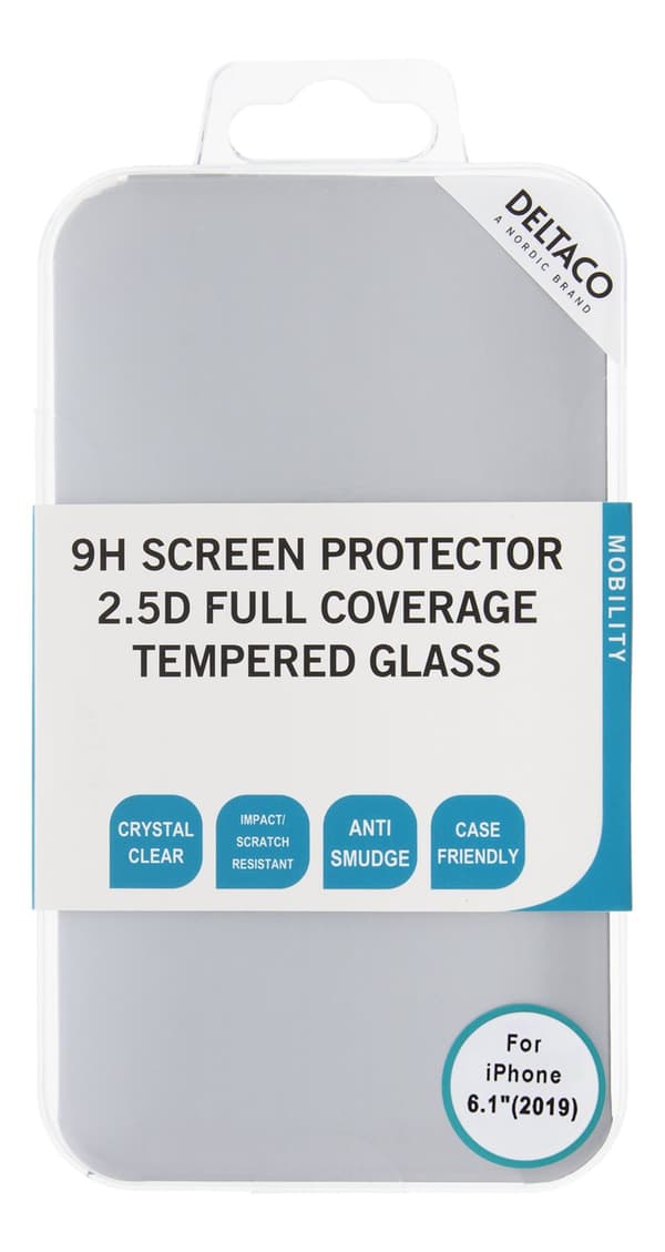 Screen protector iPhone XR/11 3D curved fullcover temp glass