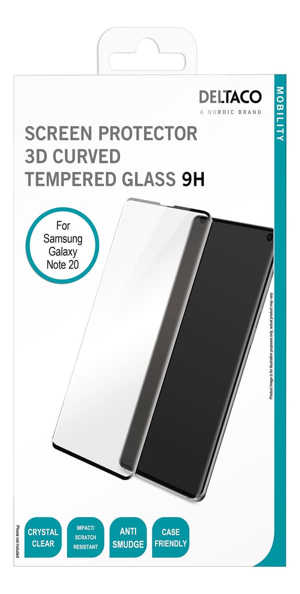 Screen protector Samsung Galaxy Note 20 3D Curved Temp glass