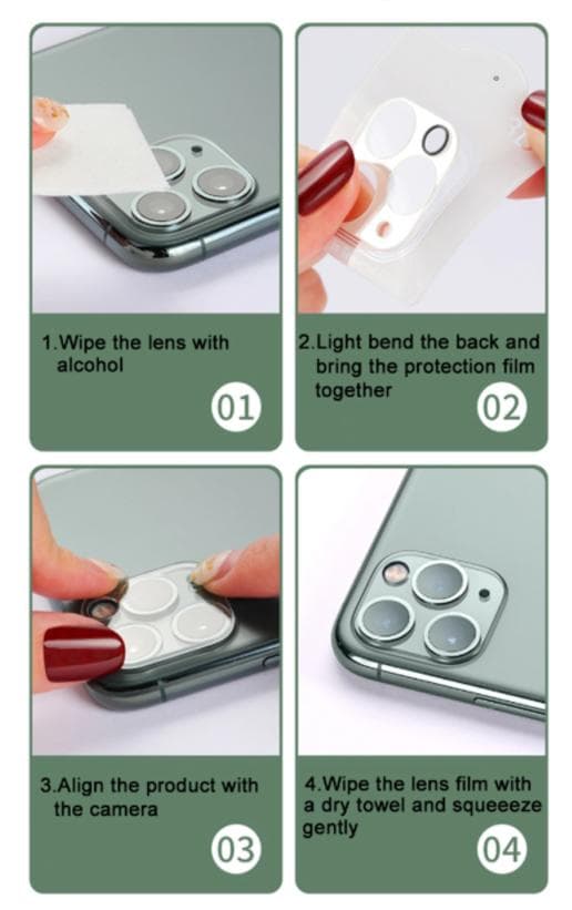 INF Linsskydd för iPhone 11 kamera Härdat glas 2-pack
