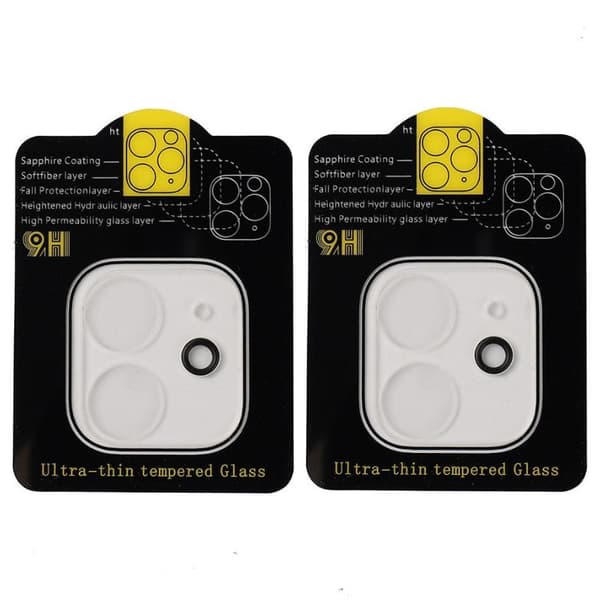 INF Linsskydd för iPhone 11 kamera Härdat glas 2-pack