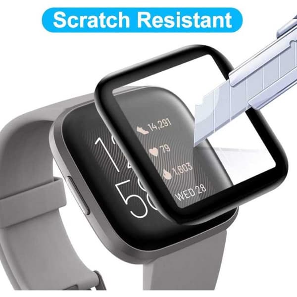 2-PACK Fitbit Versa 3 FullFrame 3D Härdat Glas 0.2mm 9H