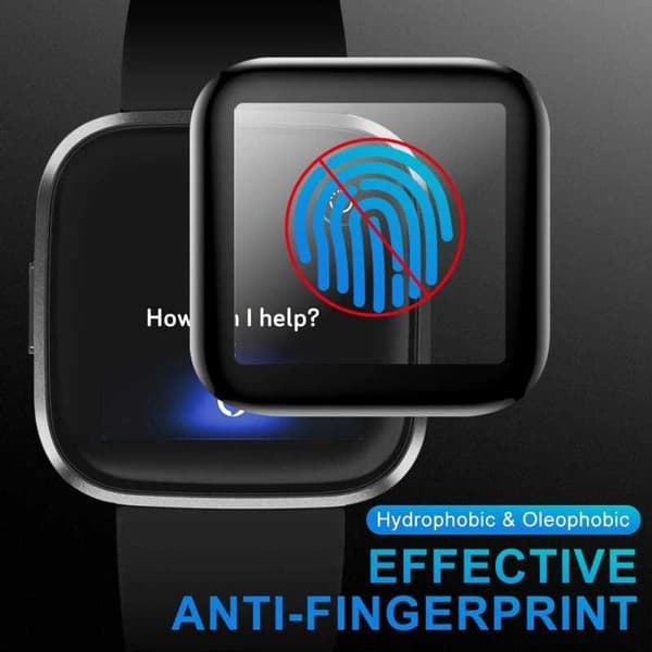 2-PACK Fitbit Versa 3 FullFrame 3D Härdat Glas 0.2mm 9H