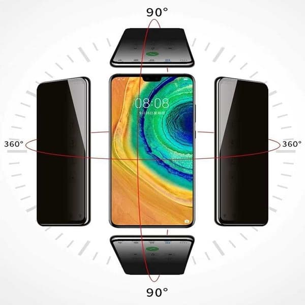 2-PACK Mi 10T / Mi 10T Pro Privacy Härdat glas 0.26mm 2.5D 9H
