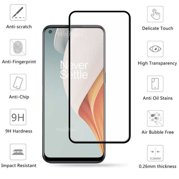 2-PACK OnePlus Nord N100 Härdat Glas 0.26mm 2.5D 9H Fullframe