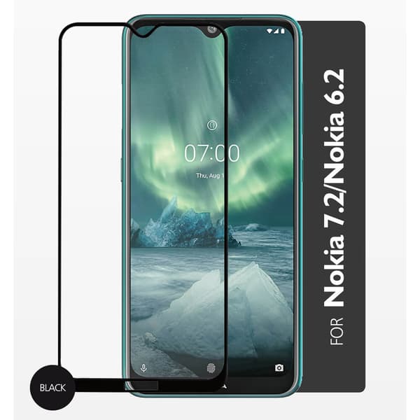 Härdat Glas 2,5D Full Cover Nokia 7.2