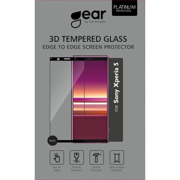 Hærdet Glas 3D Full Cover Sort Sony Xperia 5